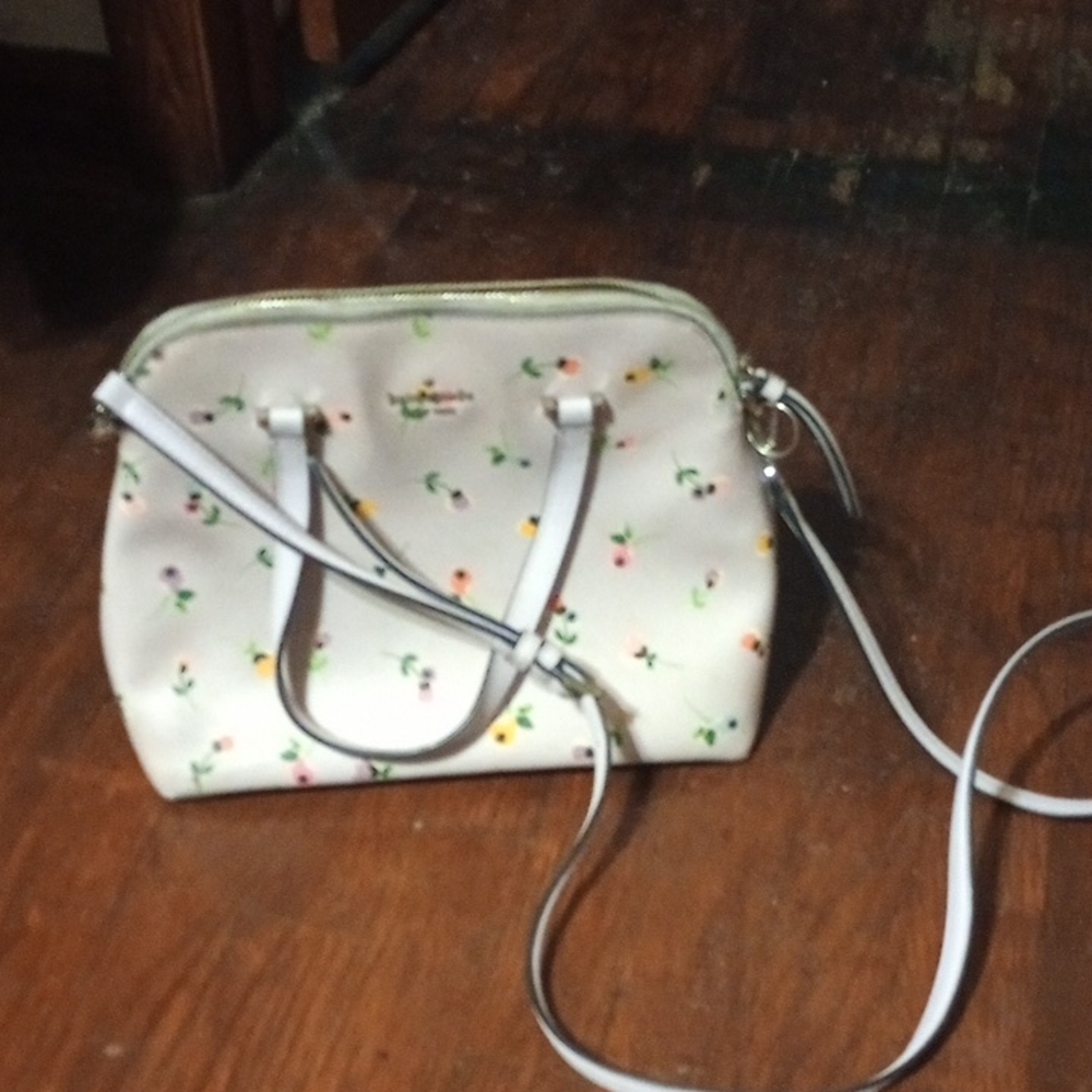 Kate Spade new York purple w flowers and matching wallet